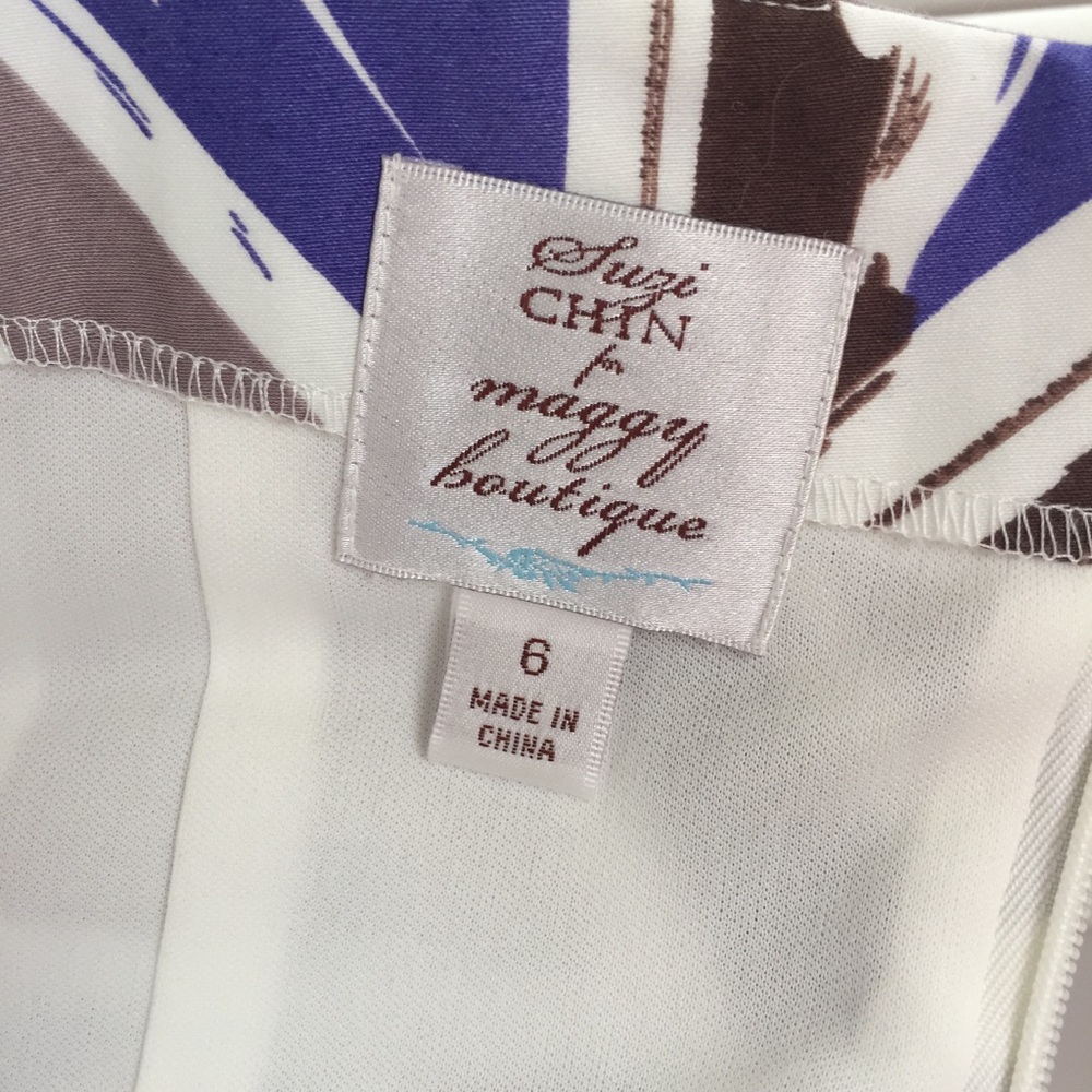 Suzi Chin for Maggie Boutique Ruched-Waist Dress - Picture 5 of 6